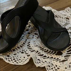 CROCS Women's Black Sandals size 4 New